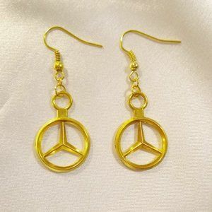 Mercedes Benz Logo Earrings